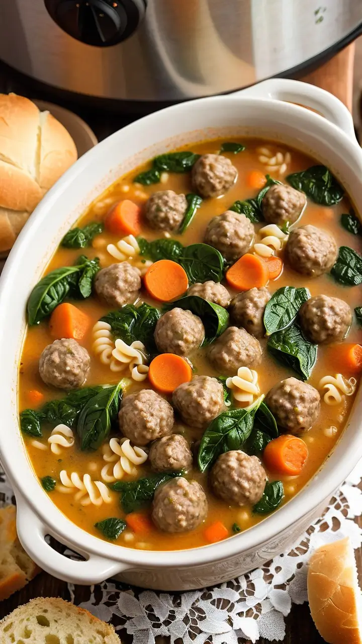 Italian Wedding Soup Crock Pot Recipe for Easy Wedding Meals Italian Wedding Soup Crock Pot